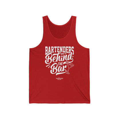 "Bartenders to it behind the bar" Men’s Bartender Tank Top