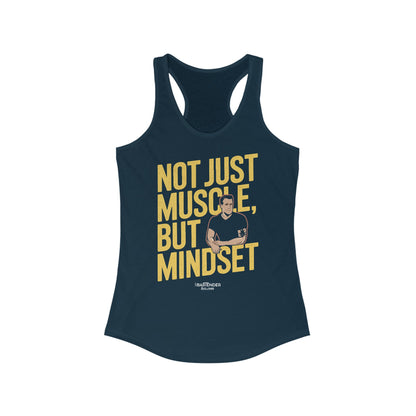 "Not just muscle but mindset" Women's Bartender Tank Tops