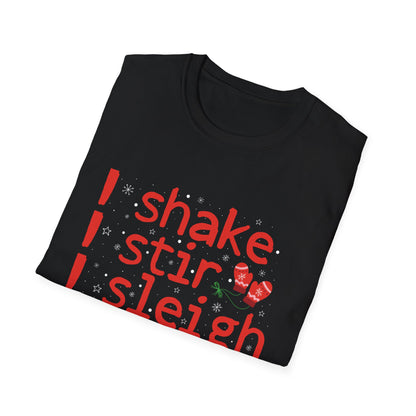 “I shake I stir I sleigh” Unisex Softstyle T-Shirt