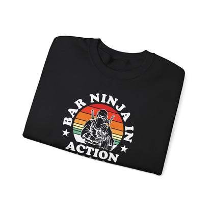 "Bar Ninja in Action" Bartender Sweatshirt