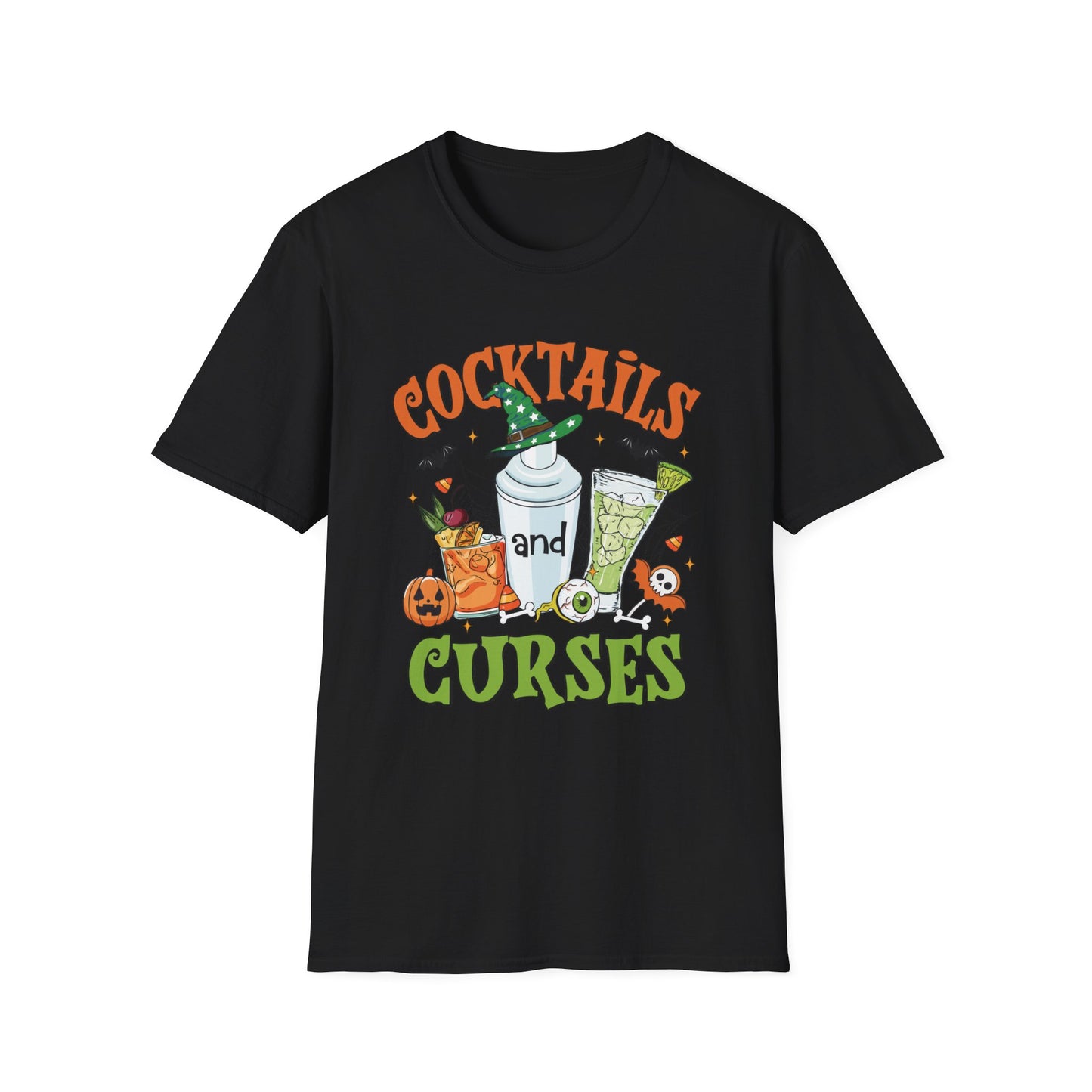 "Cocktails and Curses" Softstyle T-Shirt