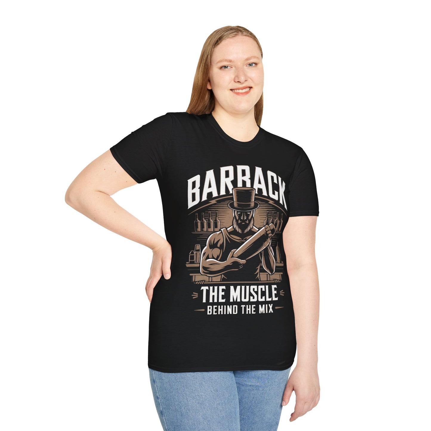 "Barback: The Muscle Behind the Mix" Softstyle T-Shirt