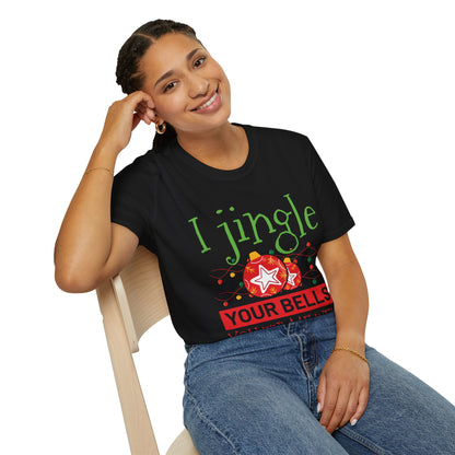 "I Jingle Your Bells, You Tip Me Well" Unisex Softstyle T-Shirt