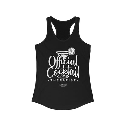 "Official Cocktail Therapist" Women's Bartender Tank Tops