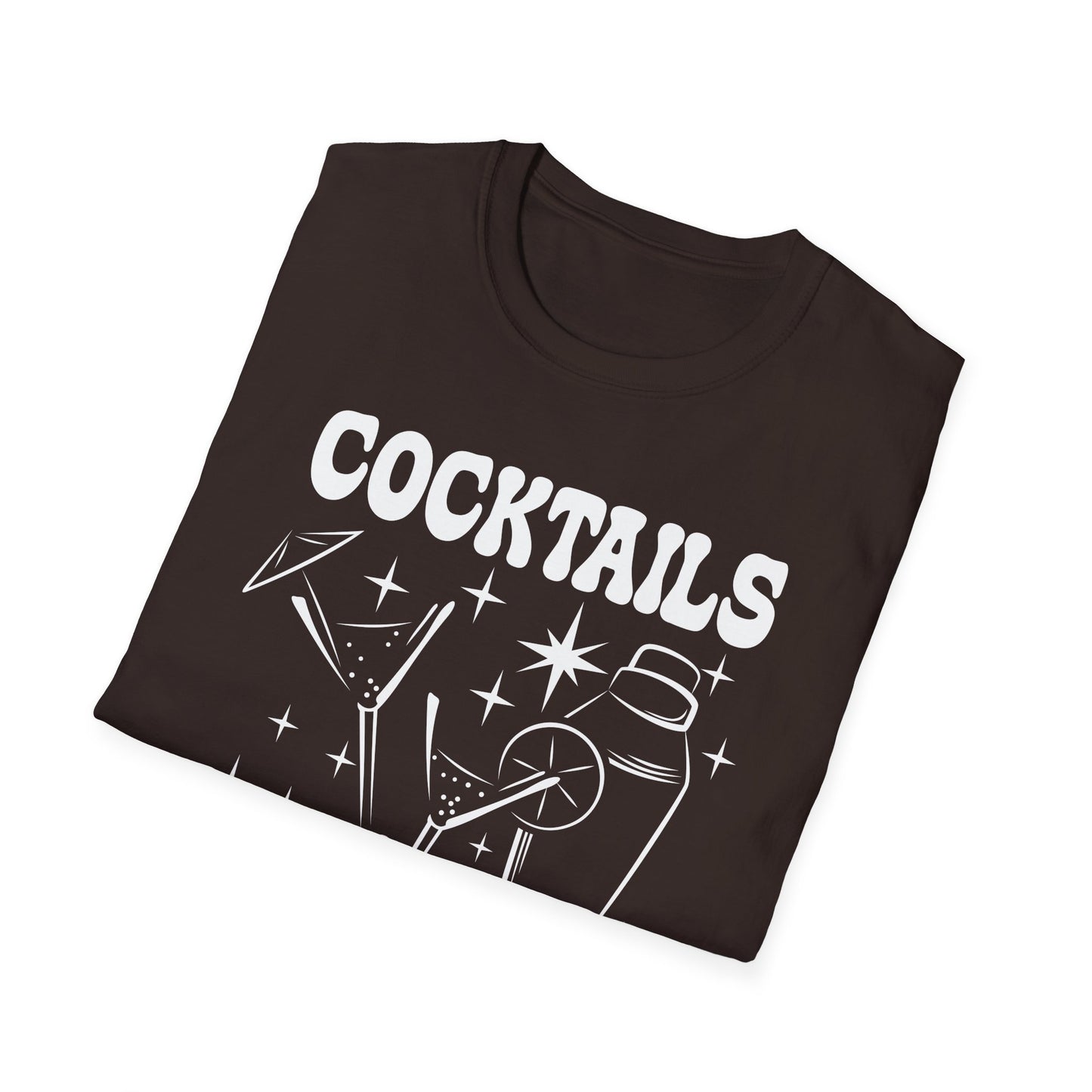 "Cocktails are cheaper than therapy" Men's Bartender Softstyle T-Shirt