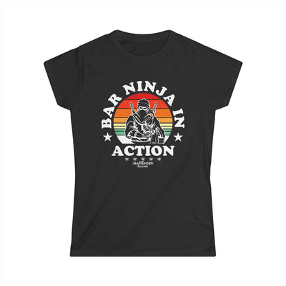 "bar ninja in action" Women's Bartender Tee