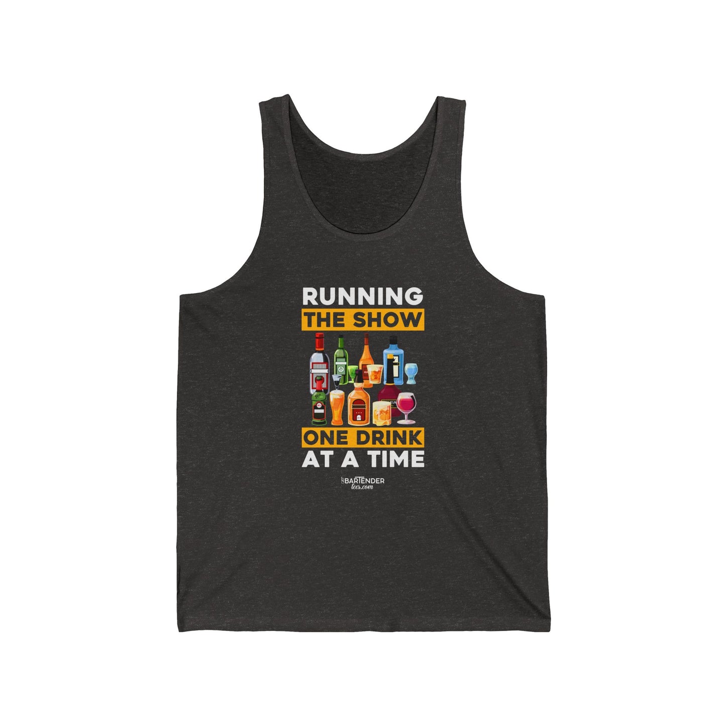 "Running the Show, One Drink at a Time" Men’s Bartender Tank Top