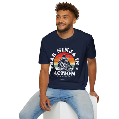 "Bar Ninja in Action" Men's Bartender Tee