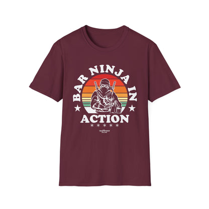 "Bar Ninja in Action" Men's Bartender Tee