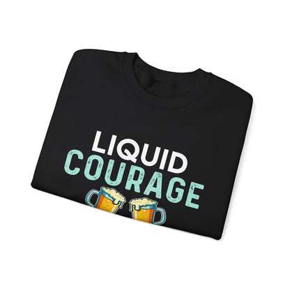 "Liquid courage served here" Bartender Sweatshirt