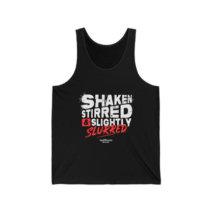 "Shaken stirred and slightly stirred" Men’s Bartender Tank Top