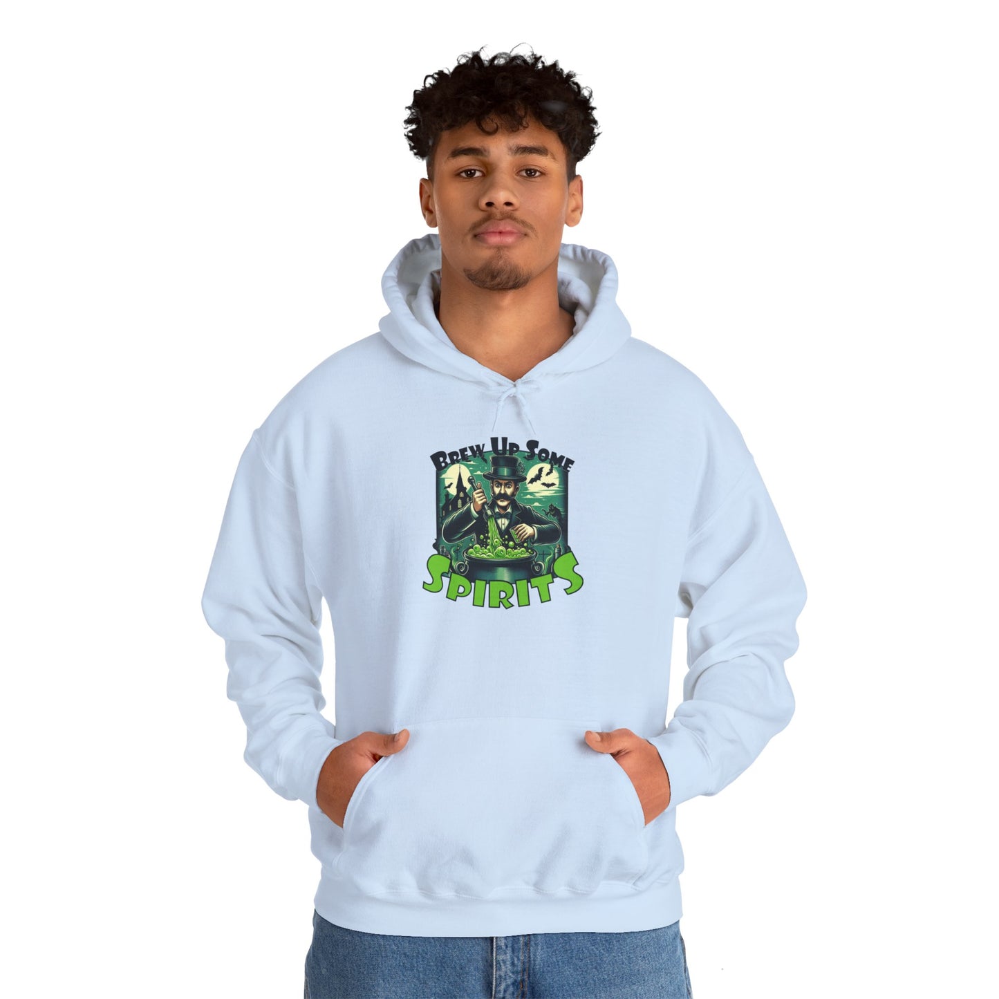 "Brew Up Some Spirits" Halloween Bartender Hoodie