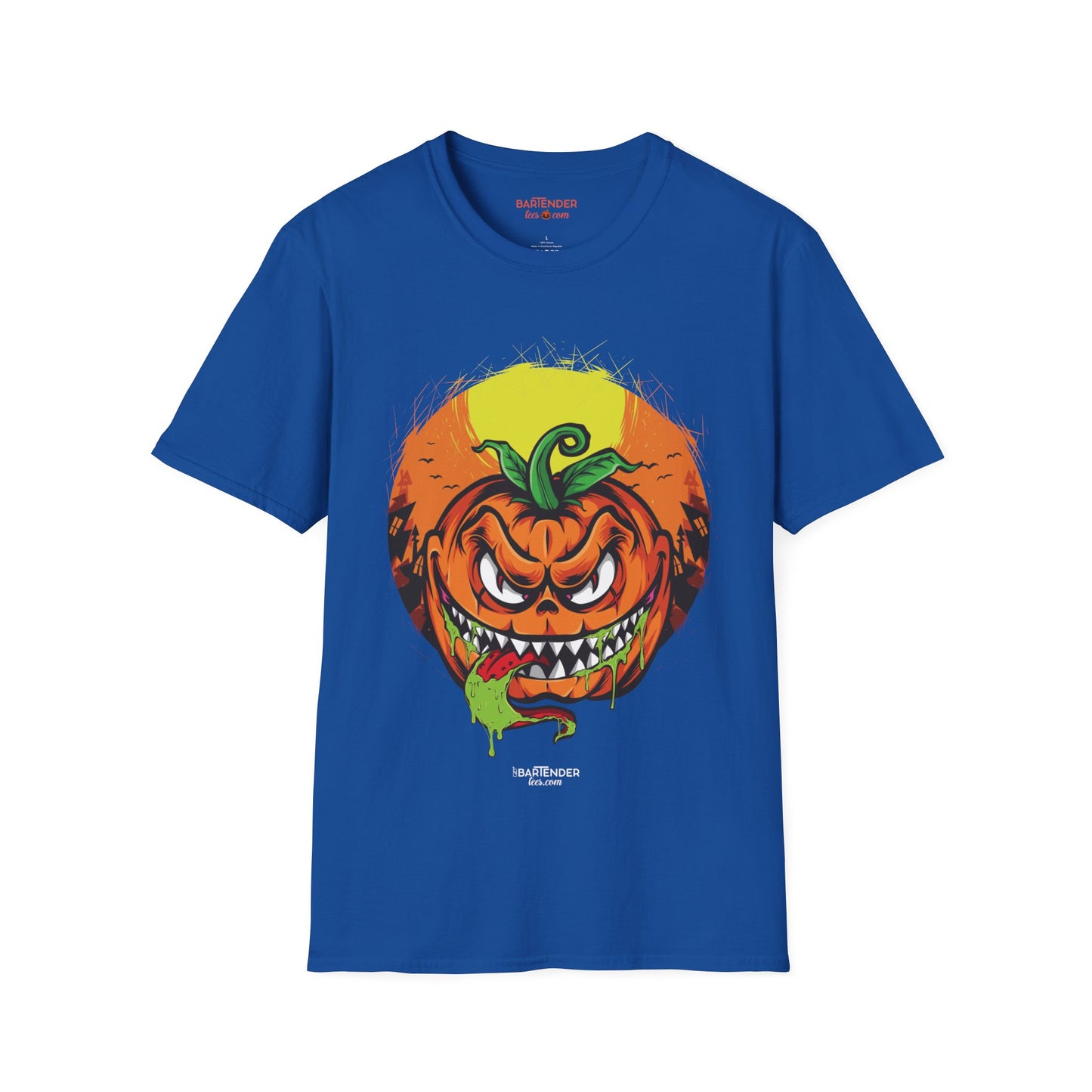 "Scary Pumpkin" Halloween Bartender Softstyle T-Shirt