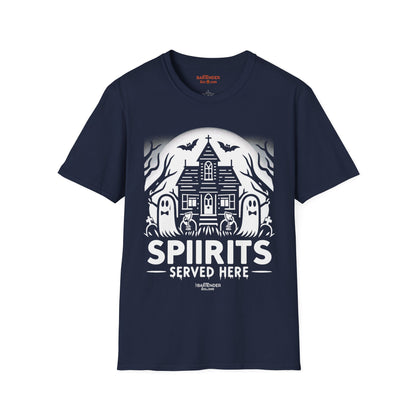 "Spirits Served Here" Halloween Bartender Softstyle T-Shirt