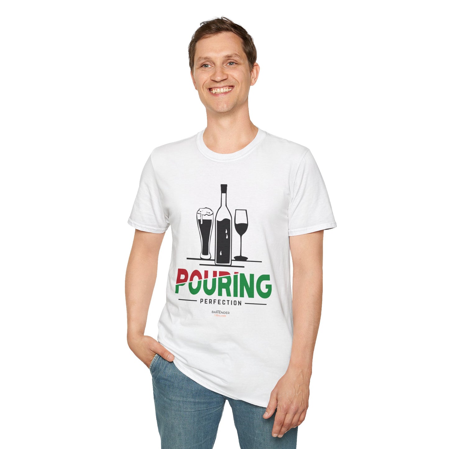 "Pouring Perfection" Men's Bartender Tee