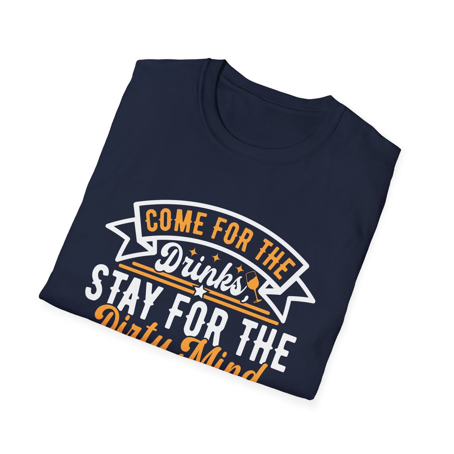 "Come for the Drinks Stay for the Dirty Mind" Men's Bartender Tee