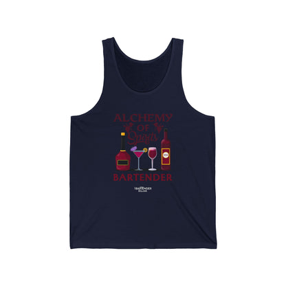 "Alchemy of Spirits-Bartender" Men’s Bartender Tank Top