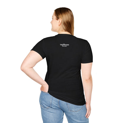 "Serving Drinks, Showing Off the Goods" Unisex Softstyle T-Shirt