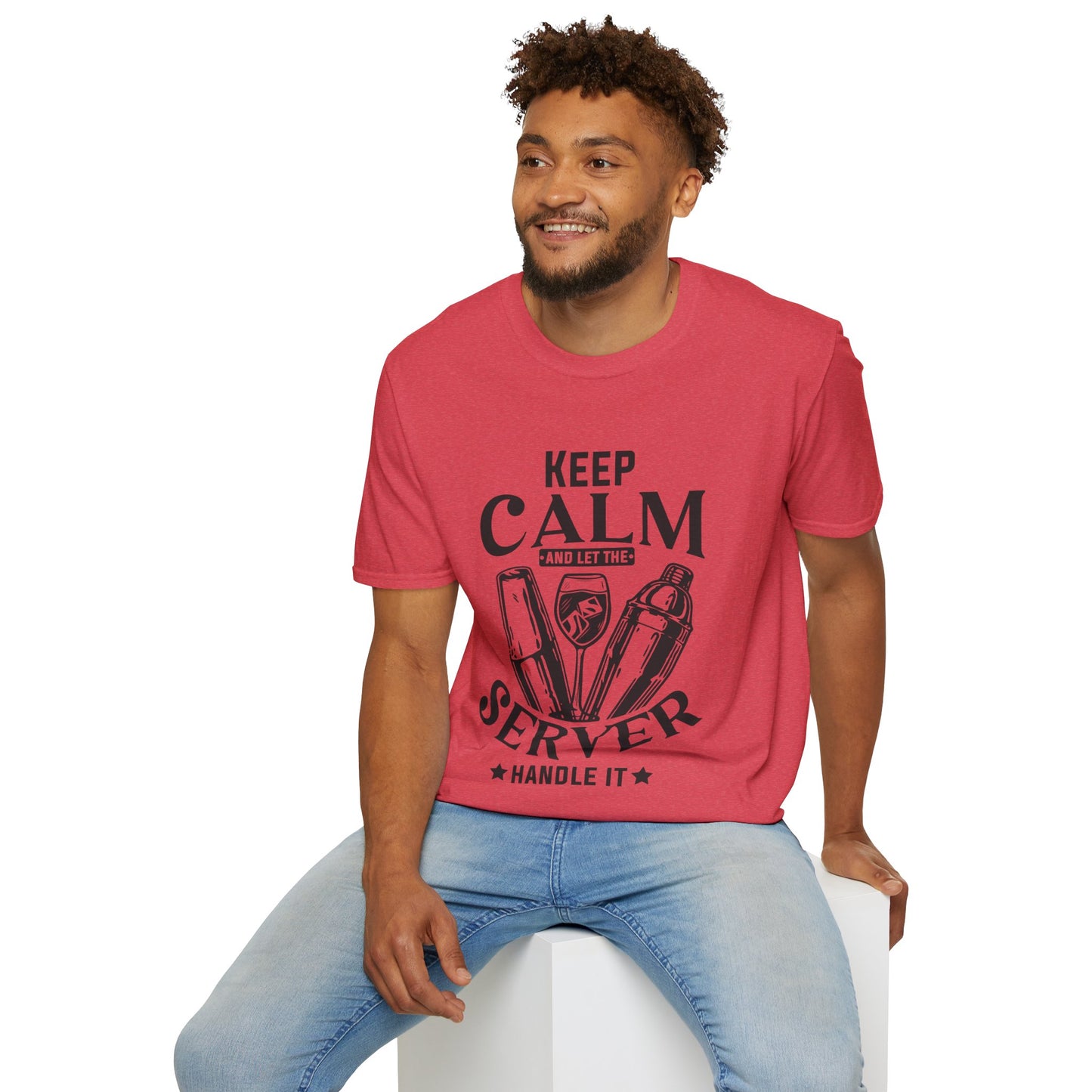 "Keep Calm and Let the Server Handle It" Unisex Softstyle T-Shirt