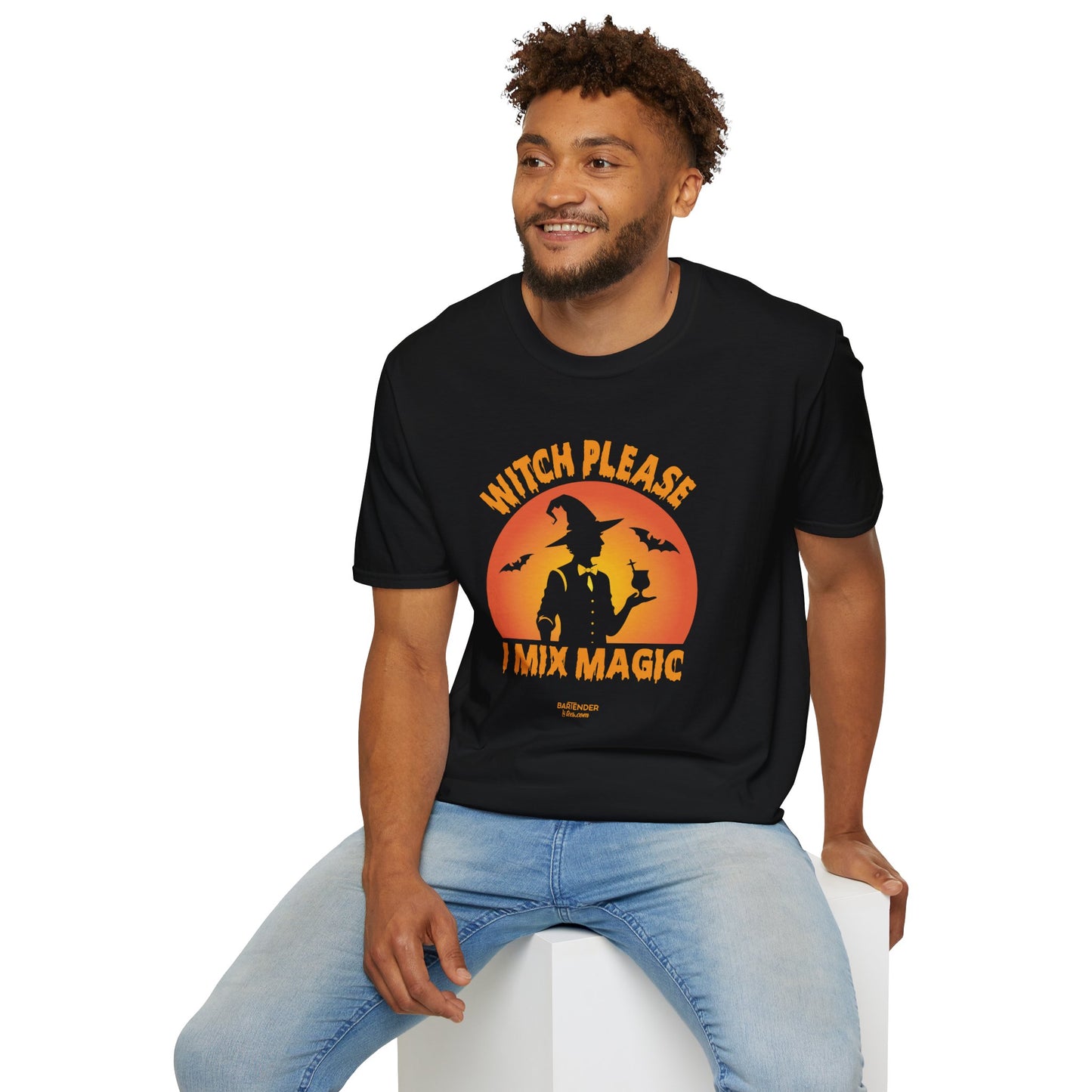 "Witch Please, I Mix Magic" Softstyle Unisex Halloween T-Shirt