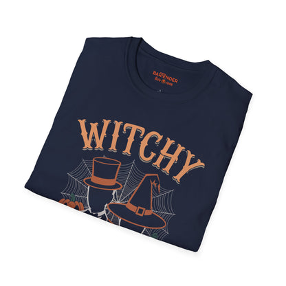 "Witchy and Tipsy" Halloween Bartender Softstyle T-Shirt