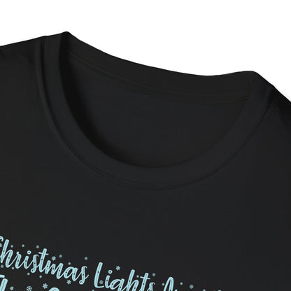 "Christmas Lights Aren’t The Only Thing Lighting Up Tonight" Unisex Softstyle T-Shirt