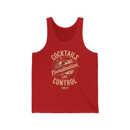 "Cocktails coordination and control" Men’s Bartender Tank Top