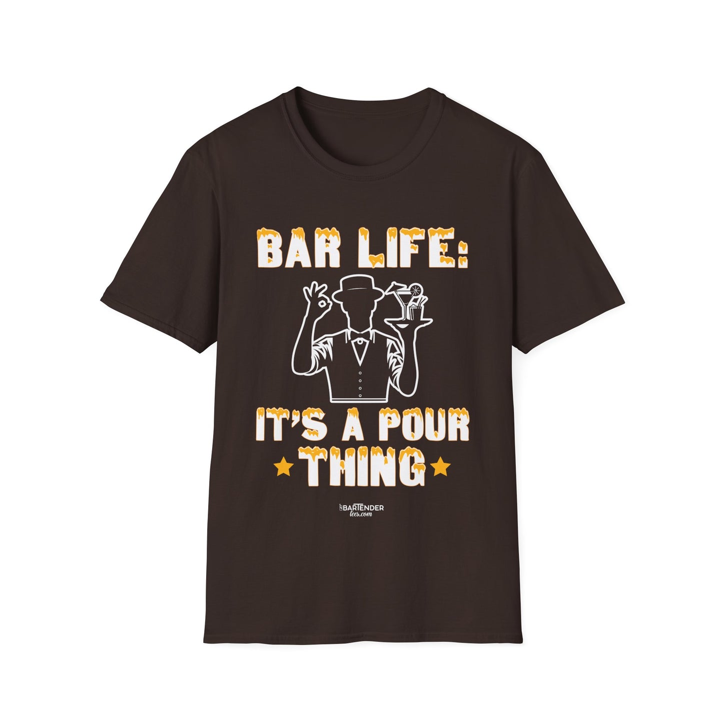 "Bar Life its a pour thing" Men's Bartender Softstyle T-Shirt