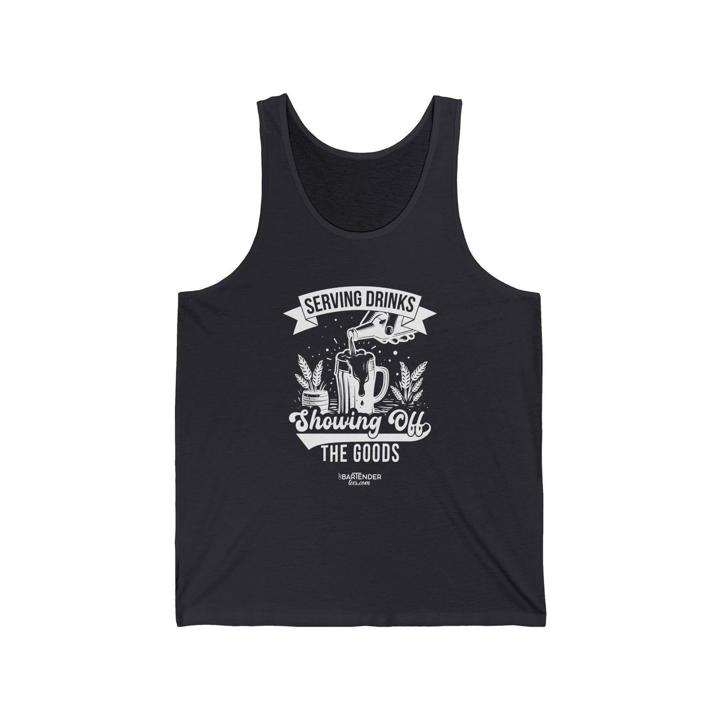 "Serving drinks showing off the goods" Men’s Bartender Tank Top