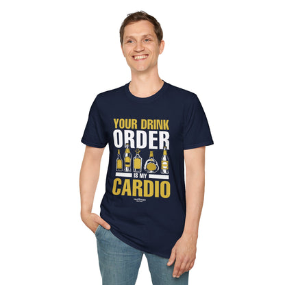 "Your Drink Order is my Cardio" Men's Bartender Tee