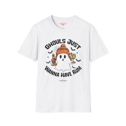 "Ghouls Just Wanna Have Rum" Halloween Bartender Softstyle T-Shirt