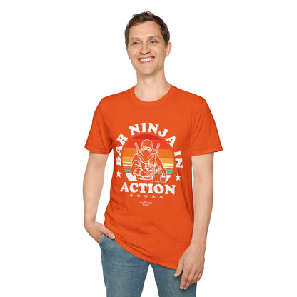 "Bar Ninja in Action" Men's Bartender Tee