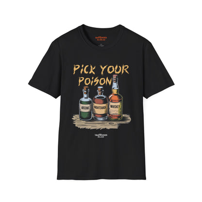 "Pick Your Poison" Halloween Bartender Softstyle T-Shirt