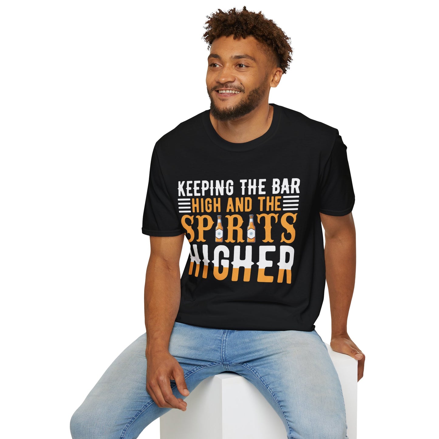 "Keeping the Bar High and the Spirits Higher" Softstyle T-Shirt