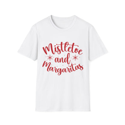 "Mistletoe and Margaritas" Unisex Softstyle T-Shirt