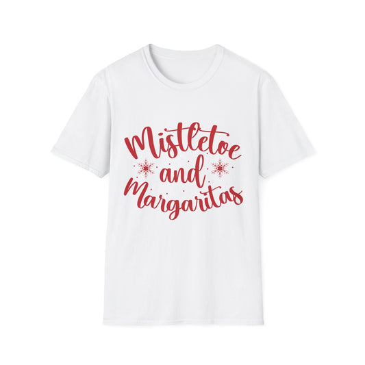 "Mistletoe and Margaritas" Unisex Softstyle T-Shirt