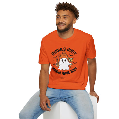 "Ghouls Just Wanna Have Rum" Softstyle Unisex Halloween T-Shirt