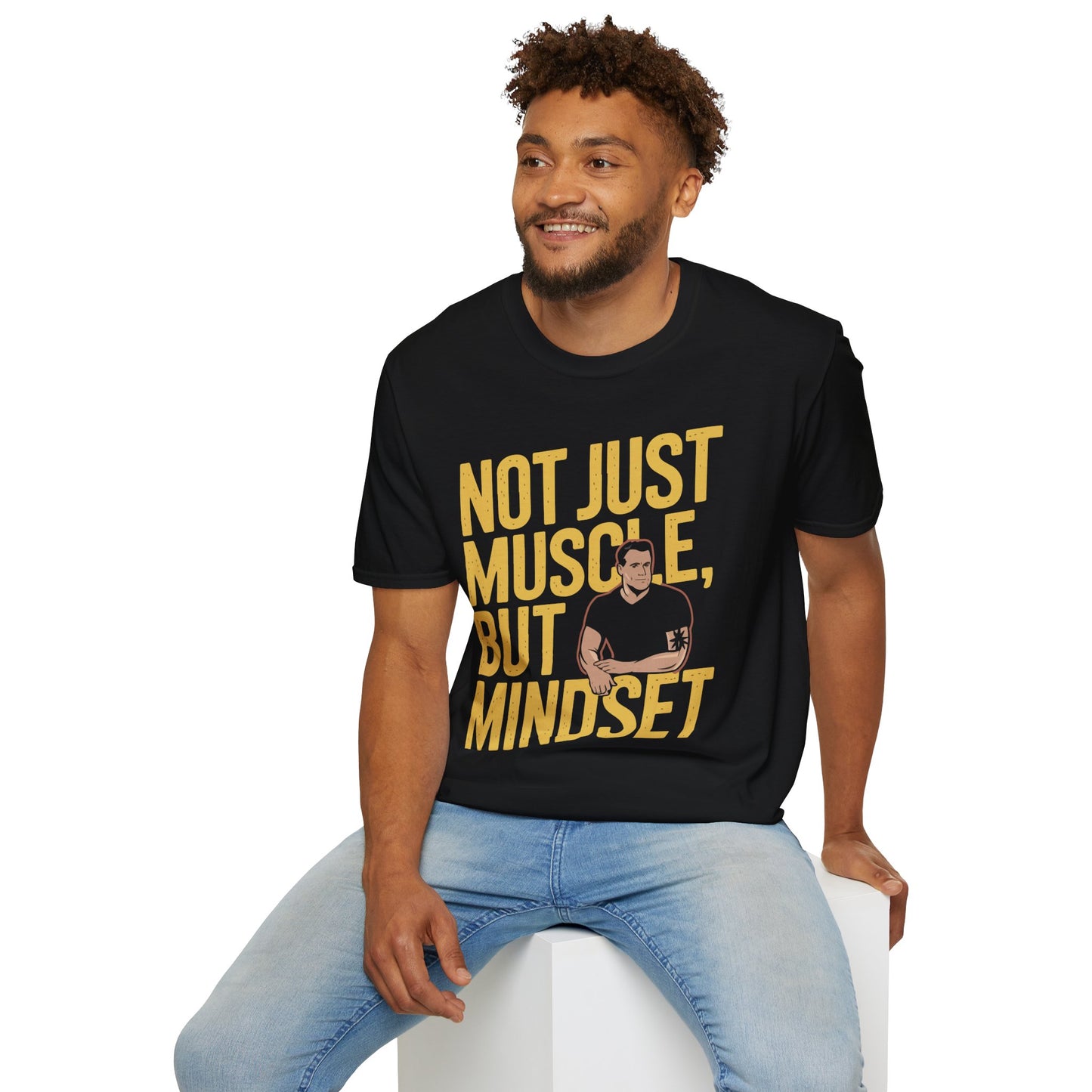 "Not Just Muscle, But Mindset" Softstyle T-Shirt