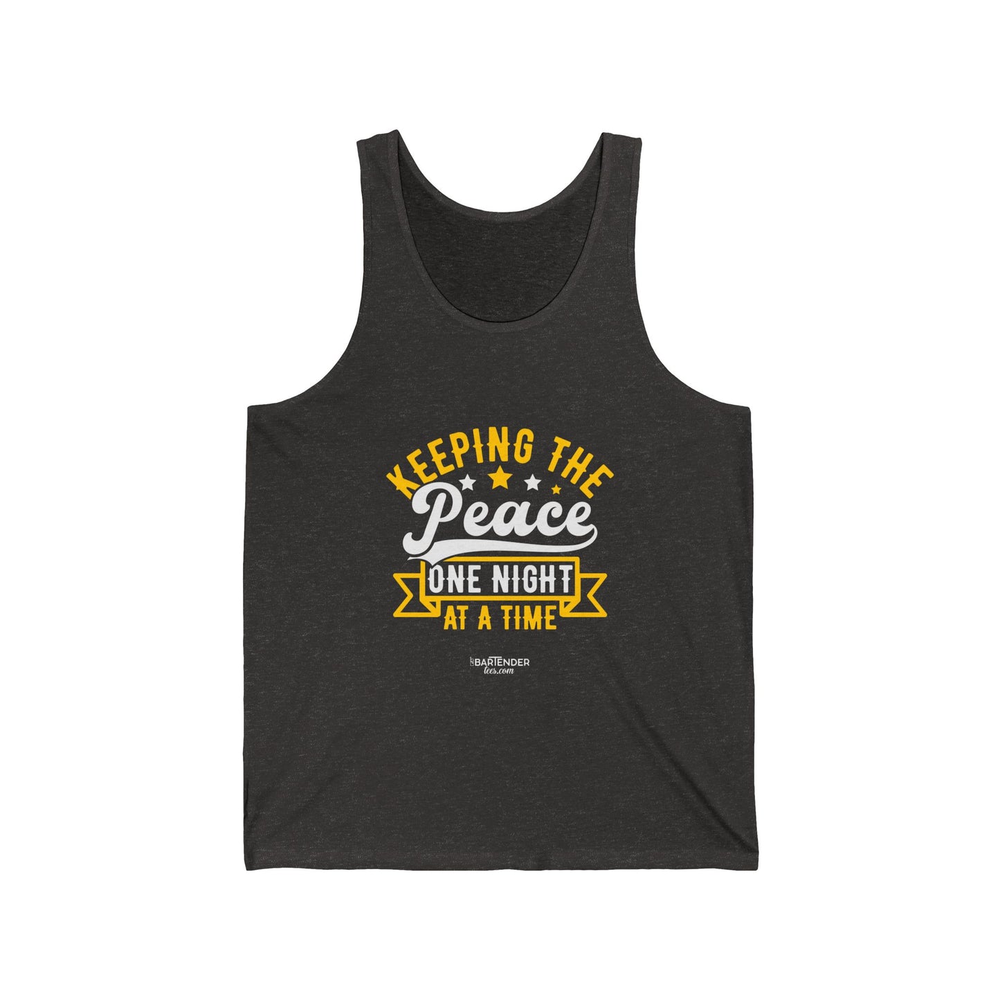 "Keeping the peace one night at a time" Men’s Bartender Tank Top