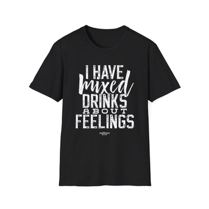 "I Have Mixed Drinks About Feelings" Men's Bartender Tee