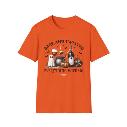 "Dark and Twisted" Softstyle Unisex Halloween T-Shirt