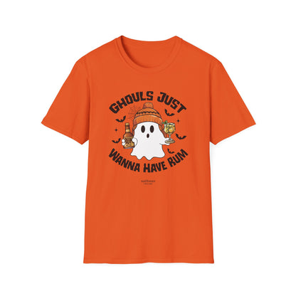 "Ghouls Just Wanna Have Rum" Softstyle Unisex Halloween T-Shirt