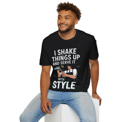 "I Shake Things Up and Serve It with Style" Softstyle T-Shirt