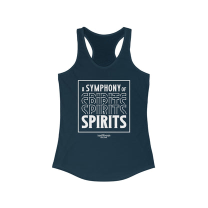 "A symphony of spirits" Women's Bartender Tank Tops