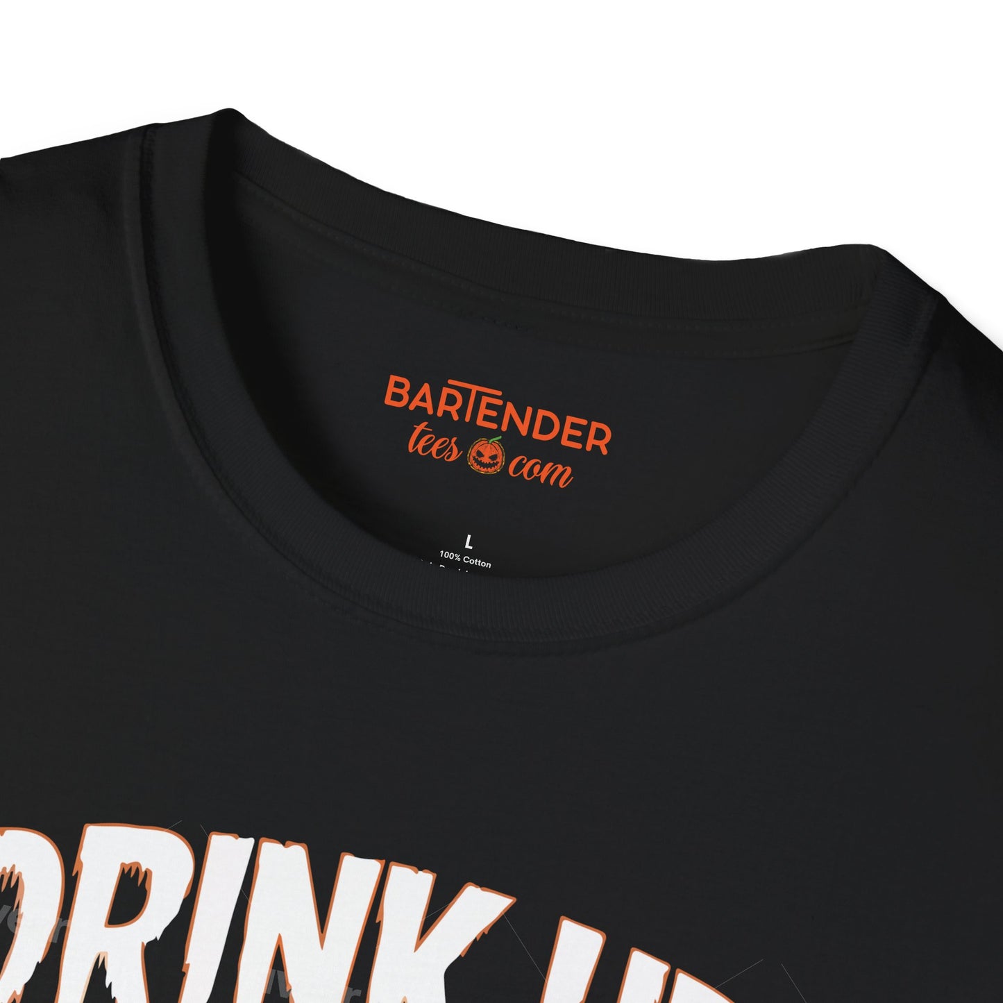 "Drink up Before I Hex You" Halloween Bartender Softstyle T-Shirt