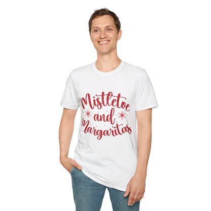 "Mistletoe and Margaritas" Unisex Softstyle T-Shirt