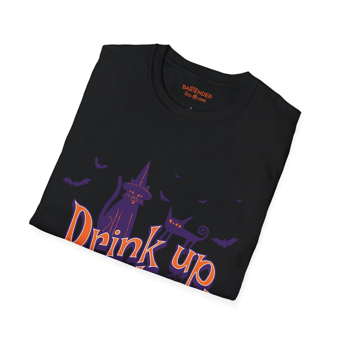 "Drink up Witches" Halloween Bartender Softstyle T-Shirt