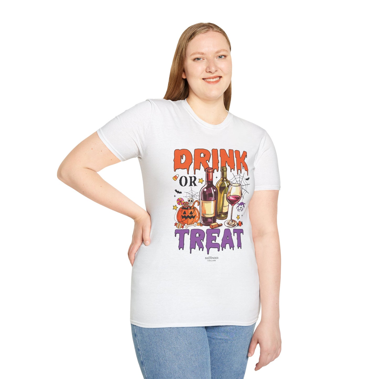 "Drink or Treat" Softstyle Halloween T-Shirt