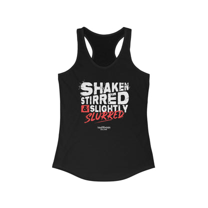 "shaken stirred and slightly stirred" Women's Bartender Tank Tops