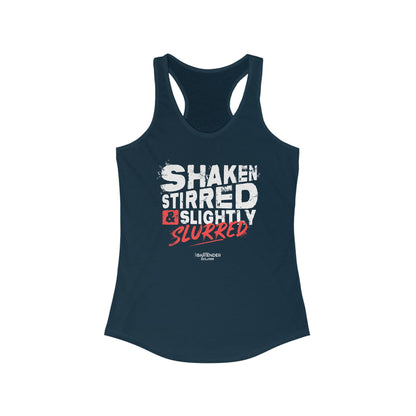 "shaken stirred and slightly stirred" Women's Bartender Tank Tops